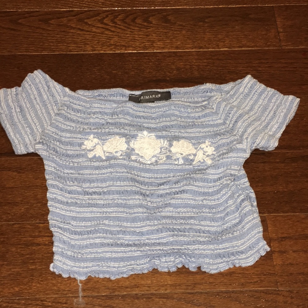 Off the shoulder crop top